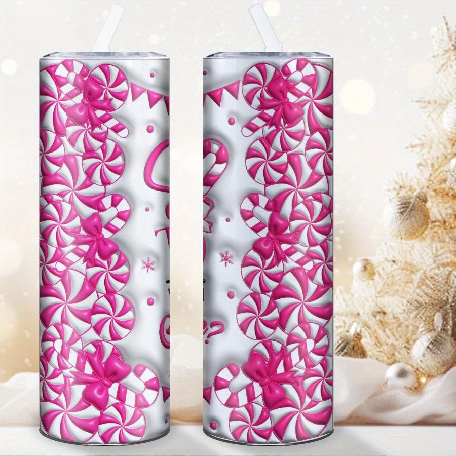 3D Printing Stainless Steel - 1pc, Christmas 3D Print 20oz Straight