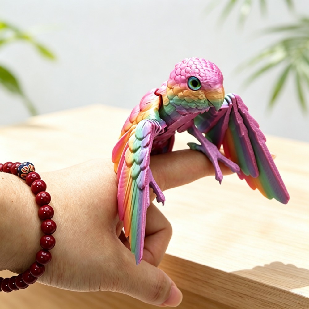 3D Printing Mockup - 3D Printed Cute Parrot Model Flexible