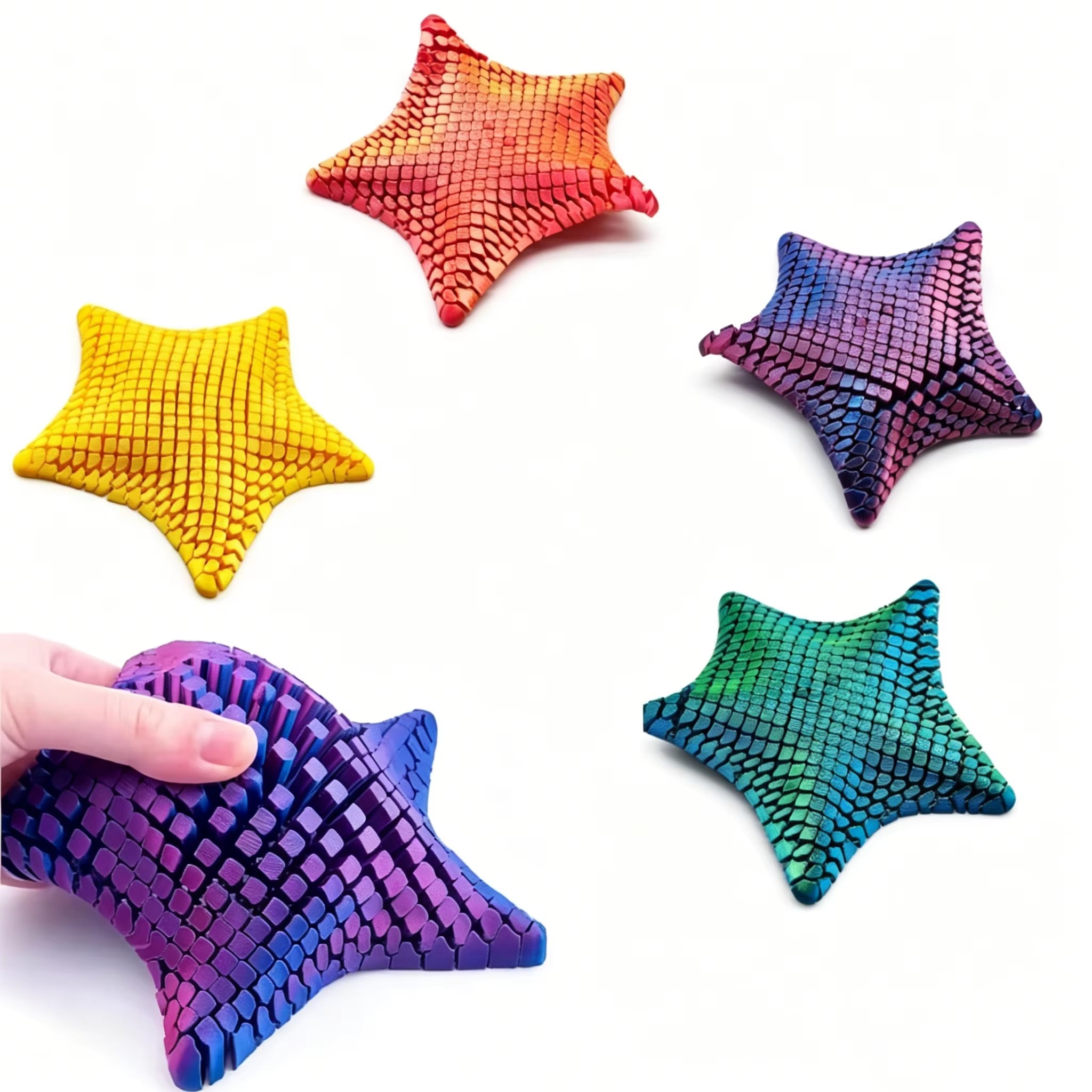 3D Printed Articulated Starfis - огляд і ціна 3D Printing Fidget Toys