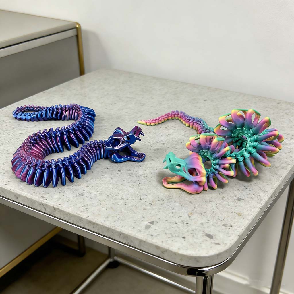 3D printed JOINT SNAKE statue, - огляд і ціна 3D Printing Mockup