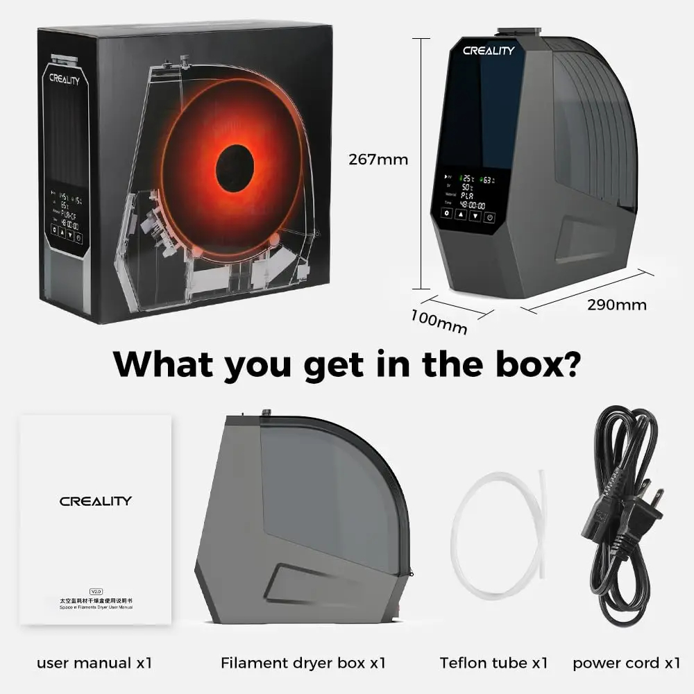 Creality Space Pi 360° Hot-Air - огляд і ціна 3D Printing Deck Box