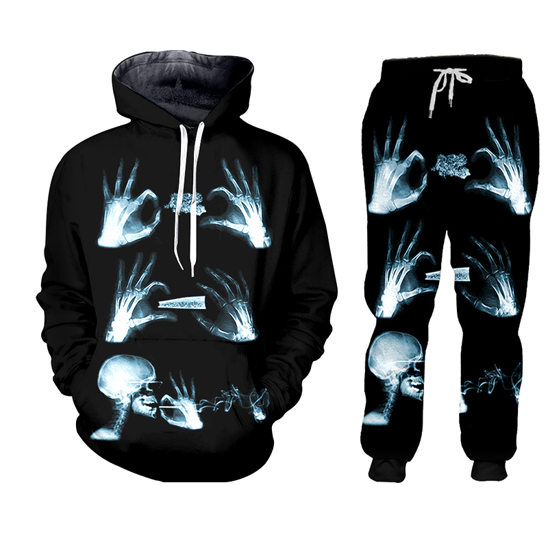 Hoodie pant Hip Hop Women/men  - огляд і ціна 3D Printing X Ray
