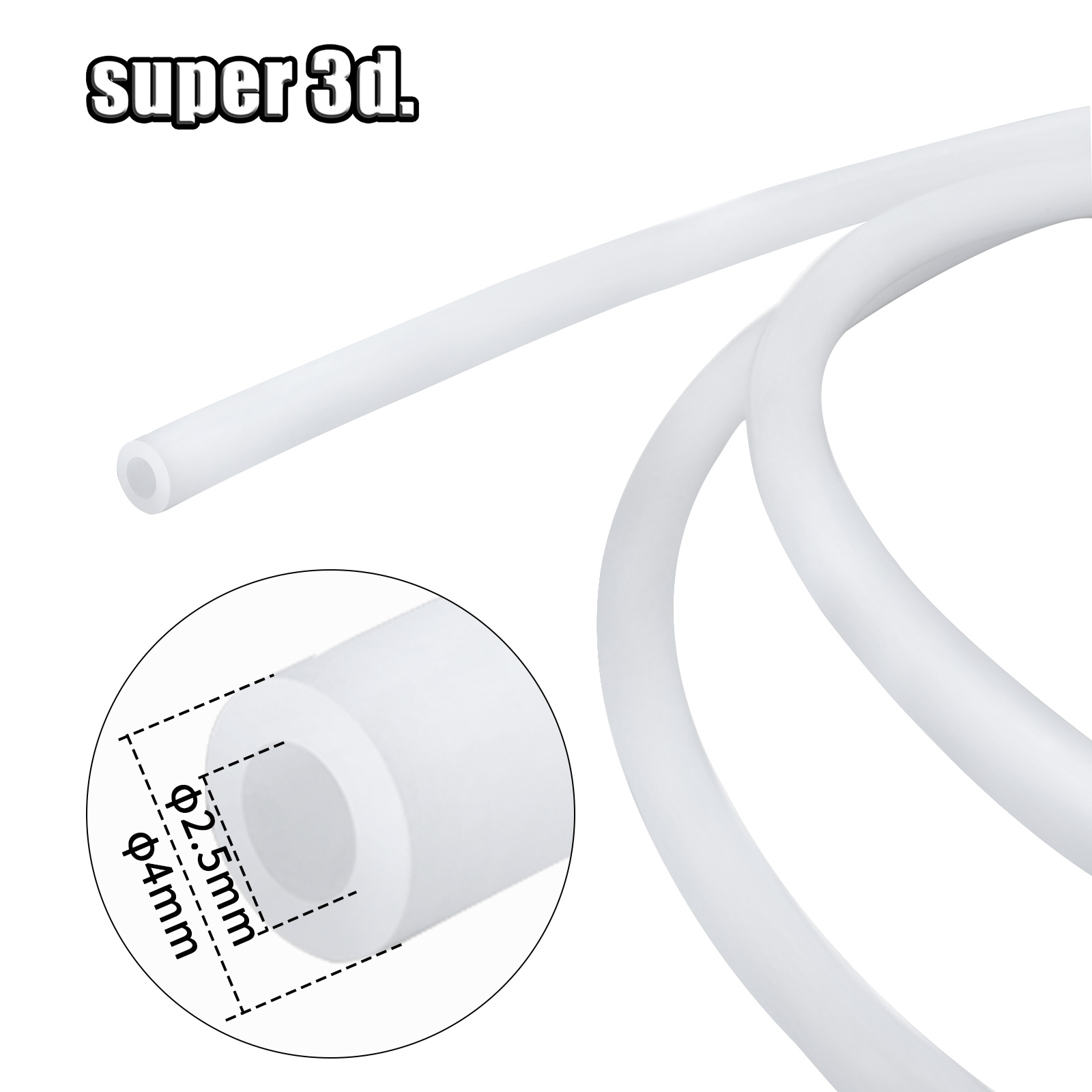 1/2/50M Bambu Lab PTFE Tube ID - огляд і ціна 3D Printing Bambu Lab