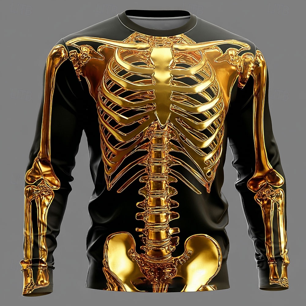 Men 3D X-Ray Skeleton Print Lo - огляд і ціна 3D Printing X Ray