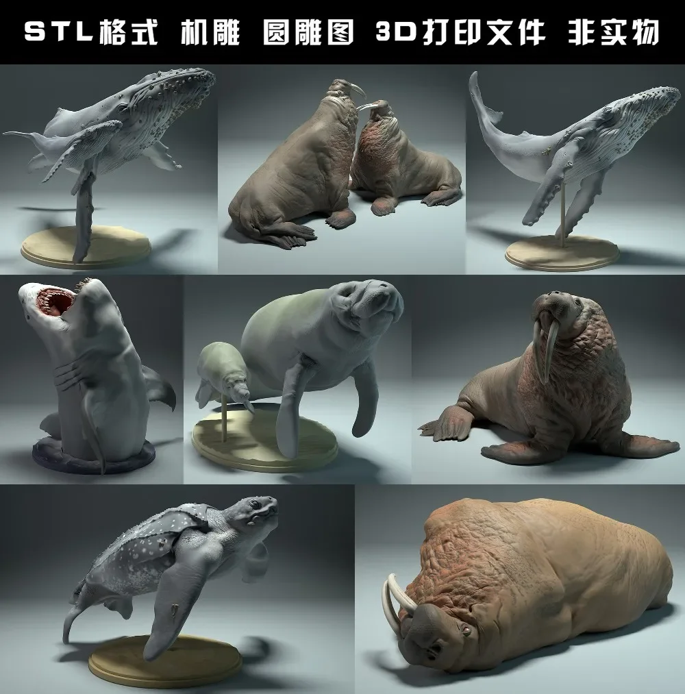 animals, polar bear, takin, wo - огляд і ціна 3D Printing File