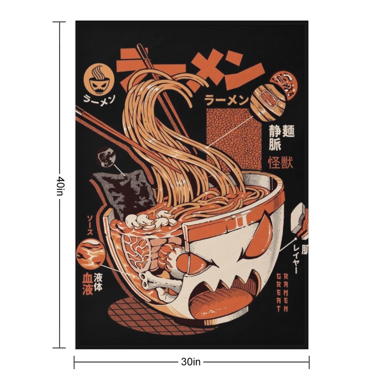 Black X-ray Great Ramen! Throw - огляд і ціна 3D Printing X Ray