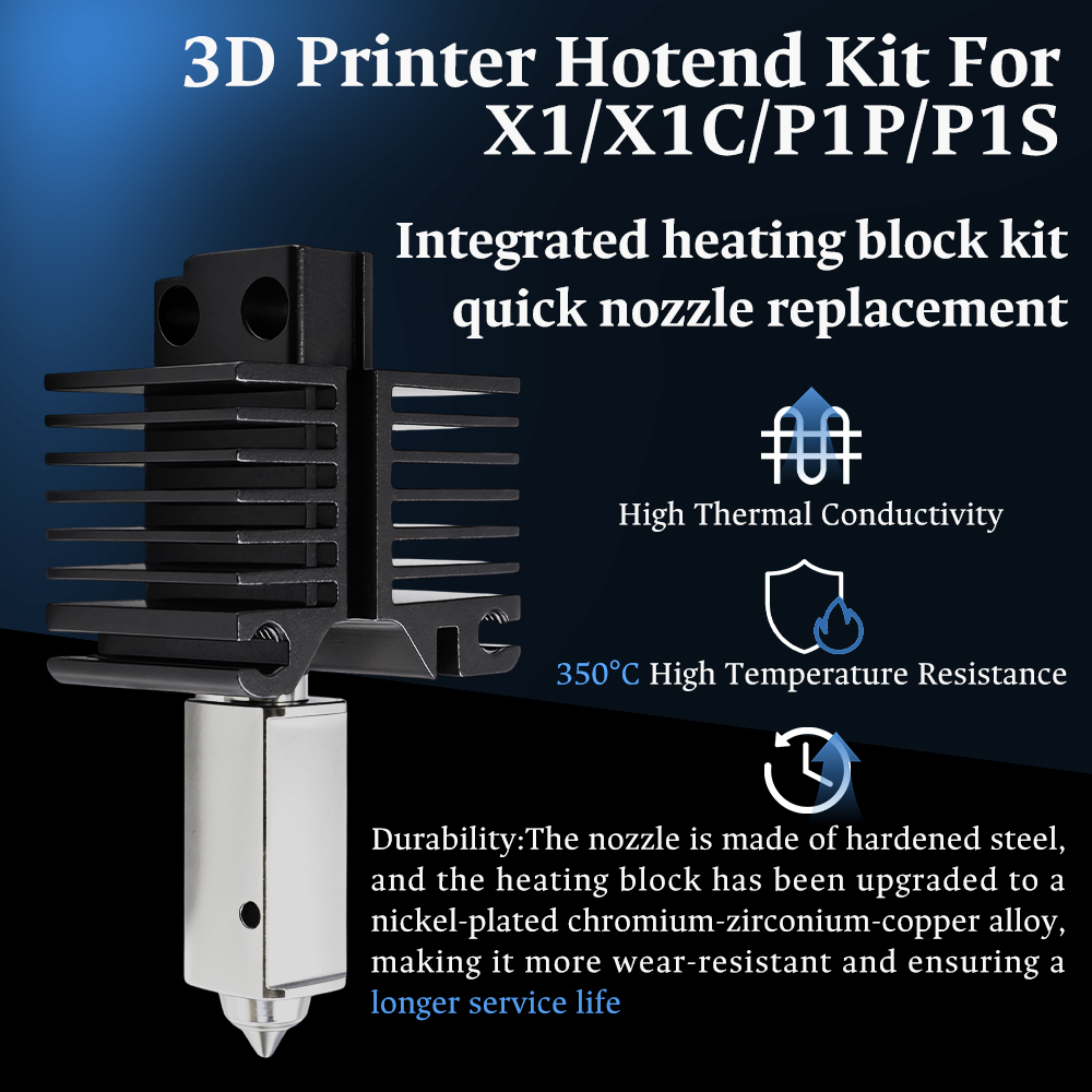 Hotend For Bambu Lab P1P X1C P - огляд і ціна 3D Printing Bambu Lab
