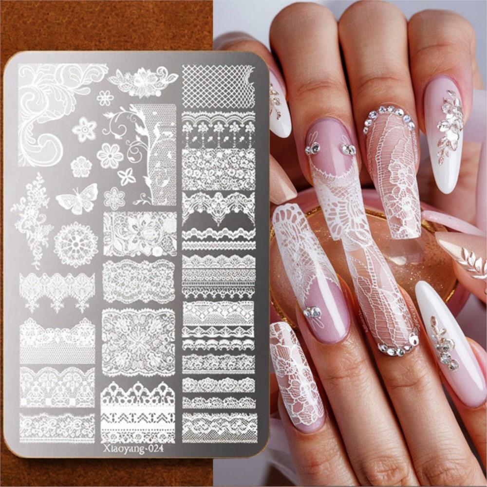 9*15cm 3D Lace Butterfly Nail  - огляд і ціна 3D Printing Stainless Steel